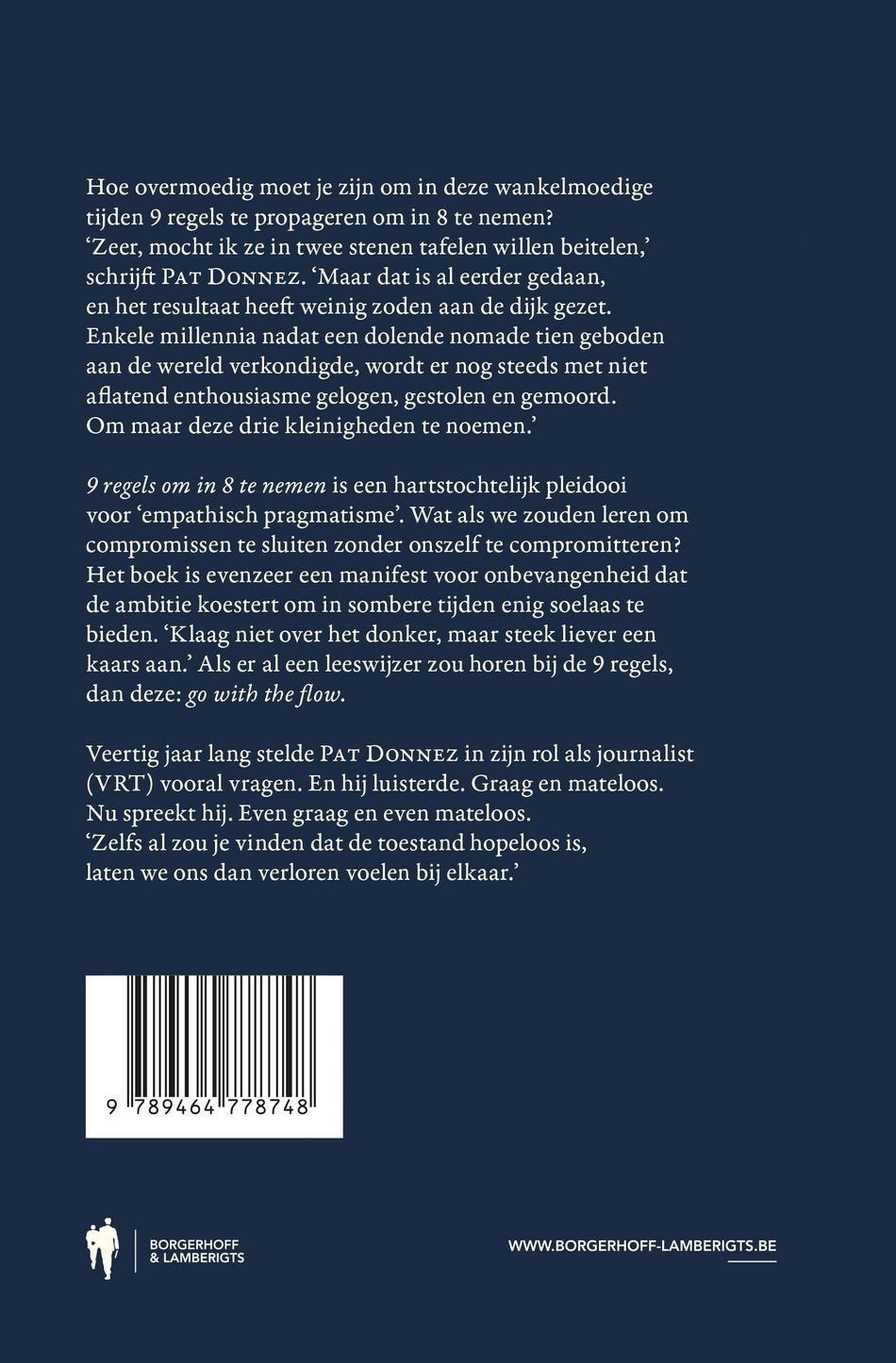 9 regels om in 8 te nemen
