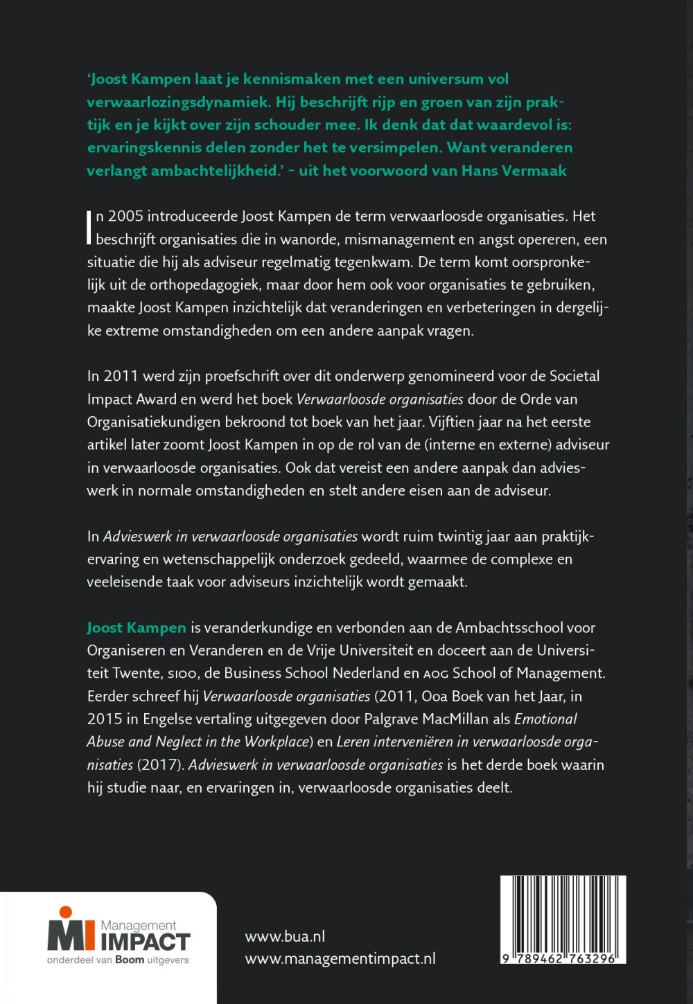 Advieswerk in verwaarloosde organisaties