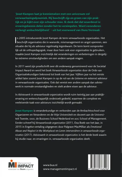 Advieswerk in verwaarloosde organisaties