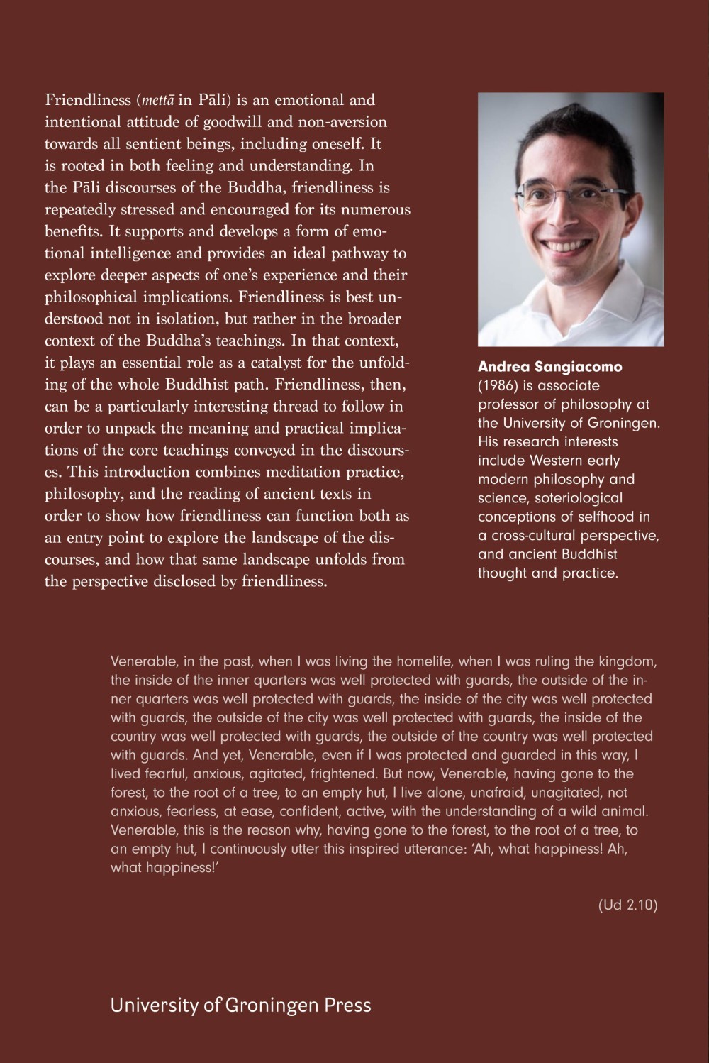 An introduction to friendliness (mettā)