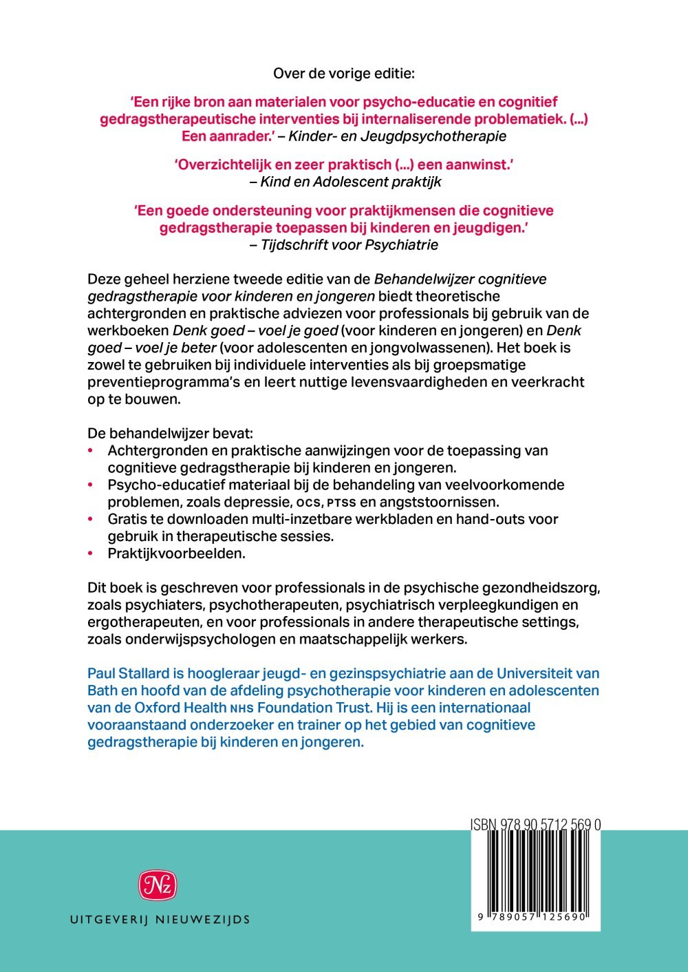 Behandelwijzer cognitieve gedragstherapie voor kinderen en jongeren