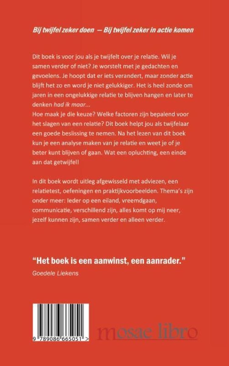 Bij twijfel zeker doen