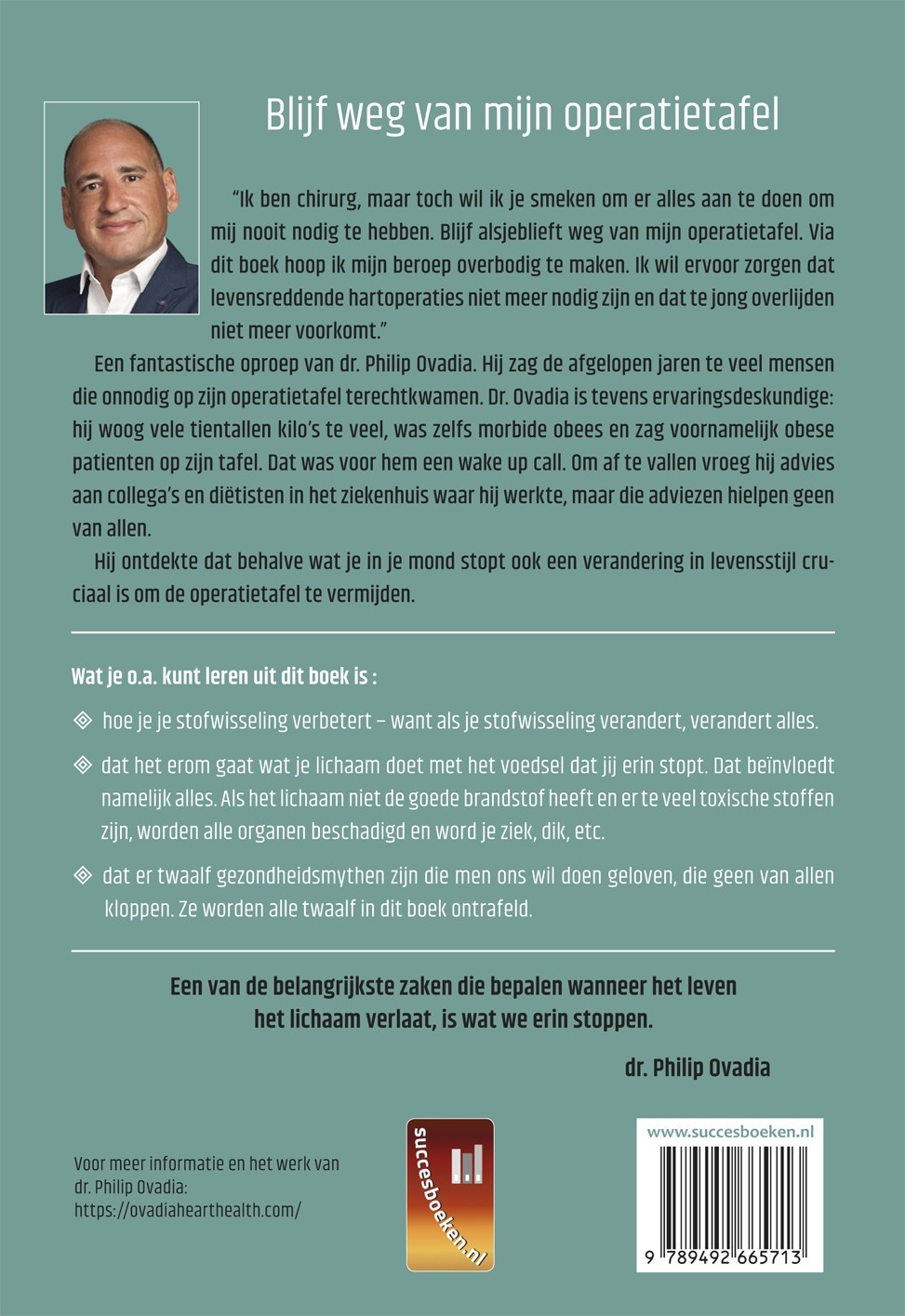 Blijf weg van mijn operatietafel