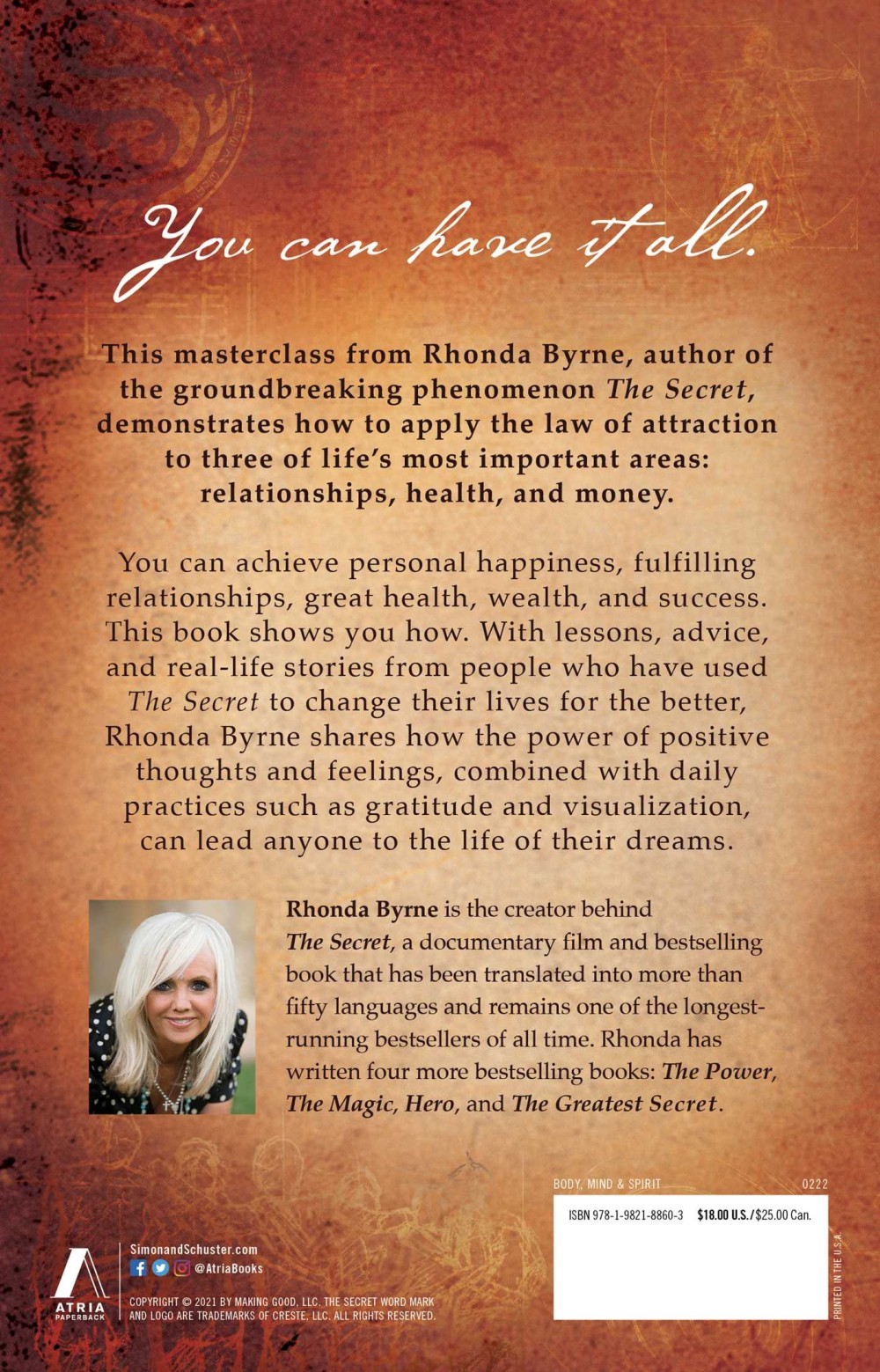 Byrne, R: Secret to Love, Health, and Money
