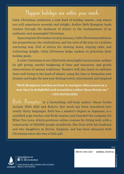 Calm Christmas and a Happy New Year: A Little Book of Comfort and Joy