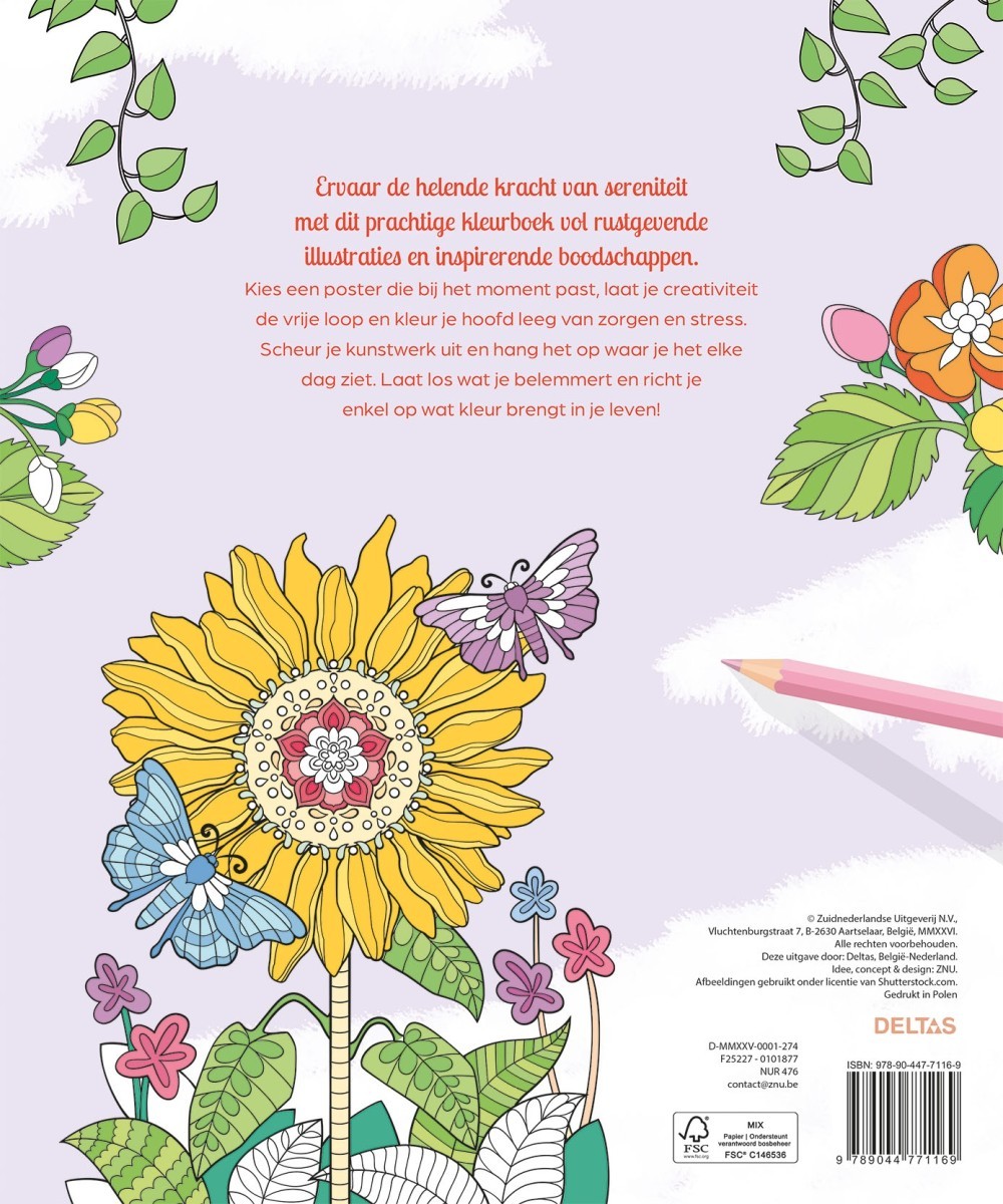 Color therapy Kom tot rust Kleurboek