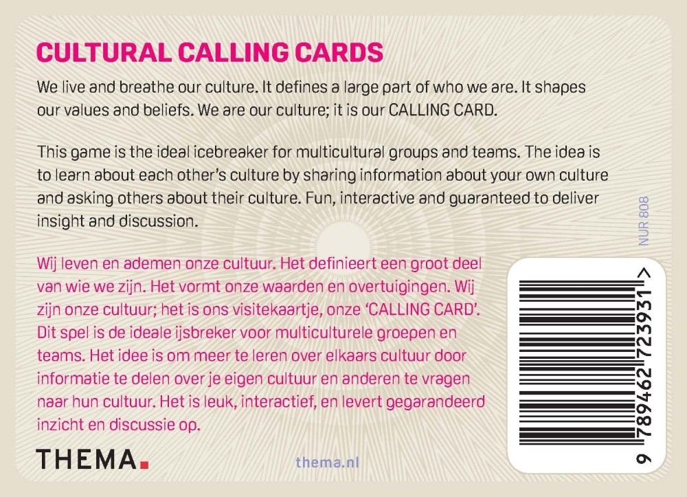 Cultural calling cards