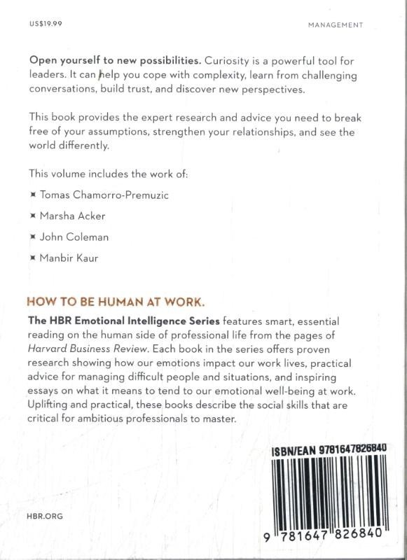 Curiosity (HBR Emotional Intelligence Series)