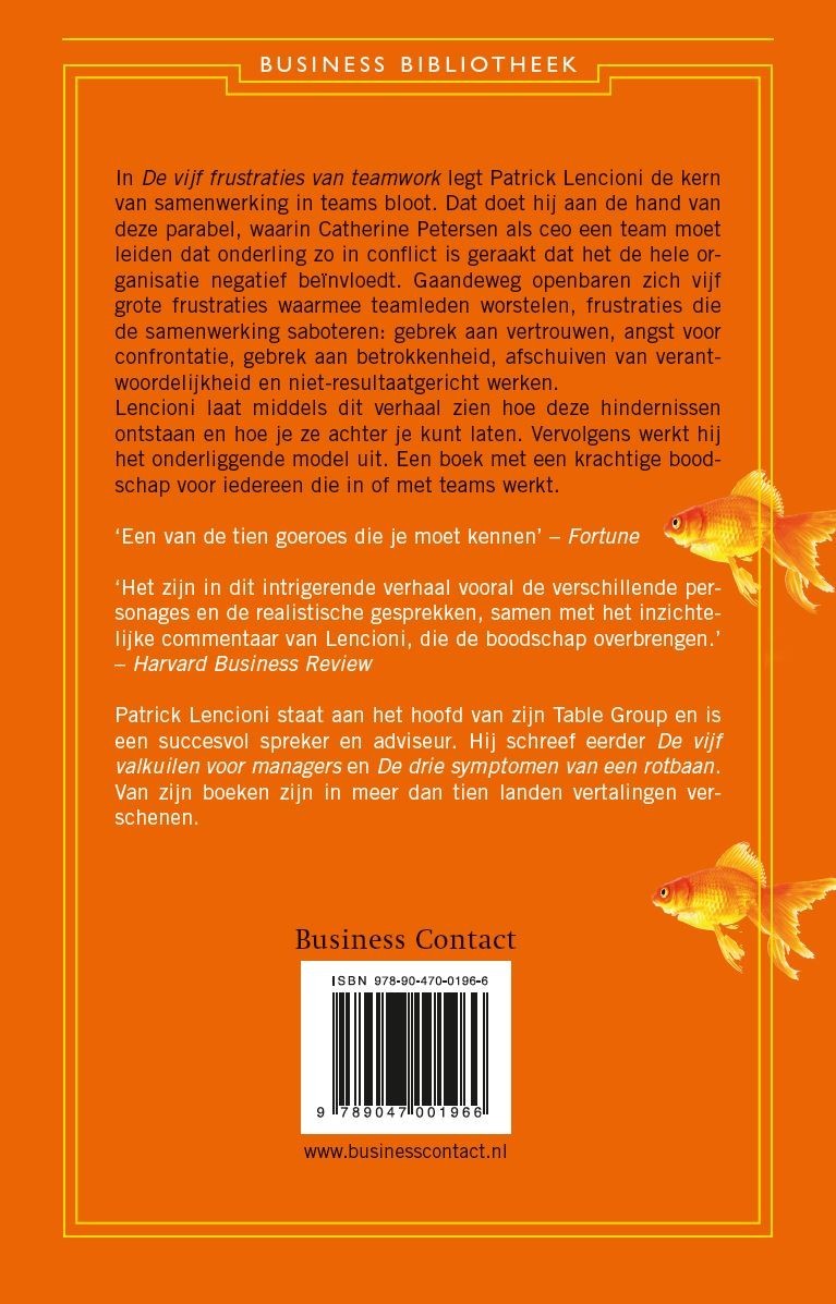 De 5 frustraties van teamwork