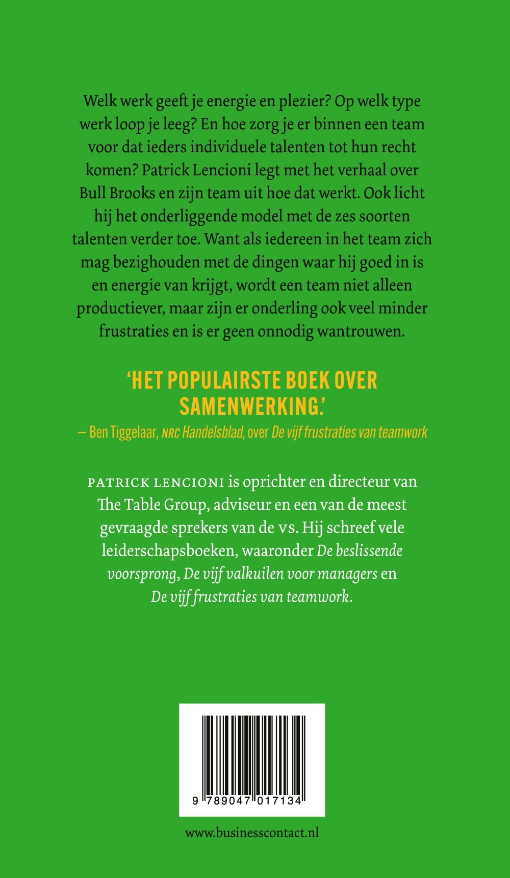 De 6 talenten voor teamwork