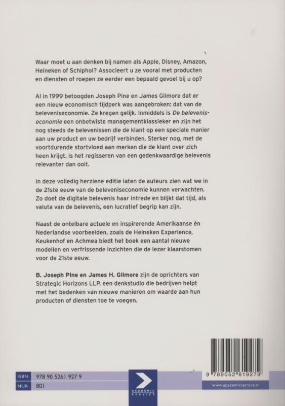 De beleveniseconomie