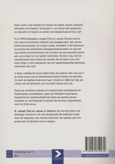 De beleveniseconomie
