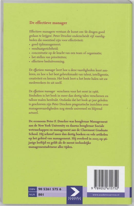 De effectieve manager