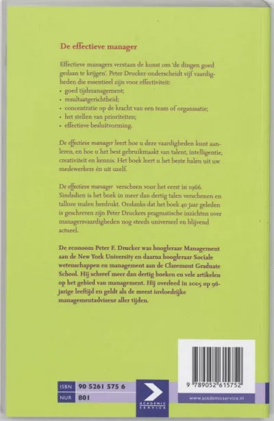 De effectieve manager