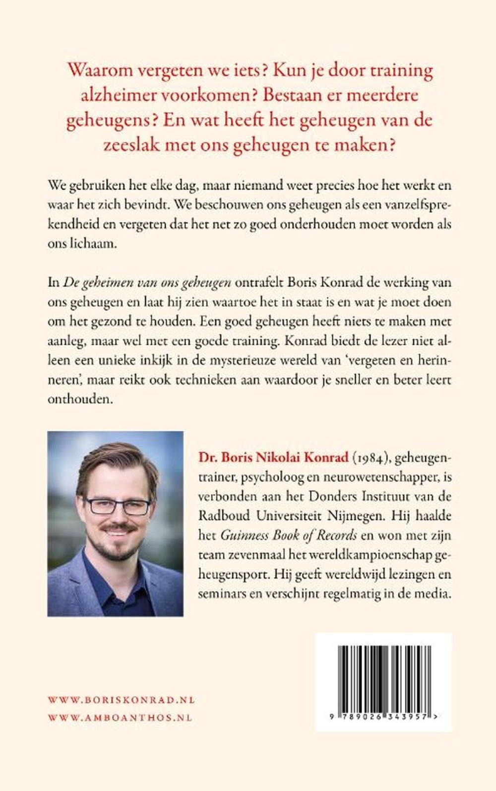 De geheimen van ons geheugen