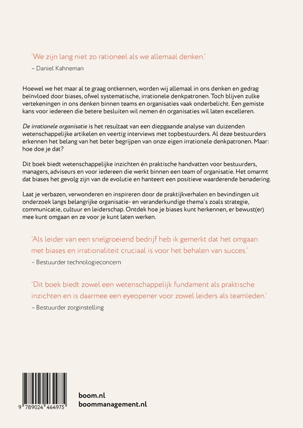 De irrationele organisatie