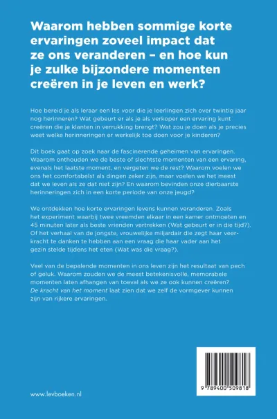 De kracht van het moment