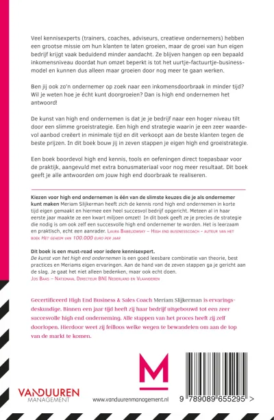 De kunst van high end ondernemen