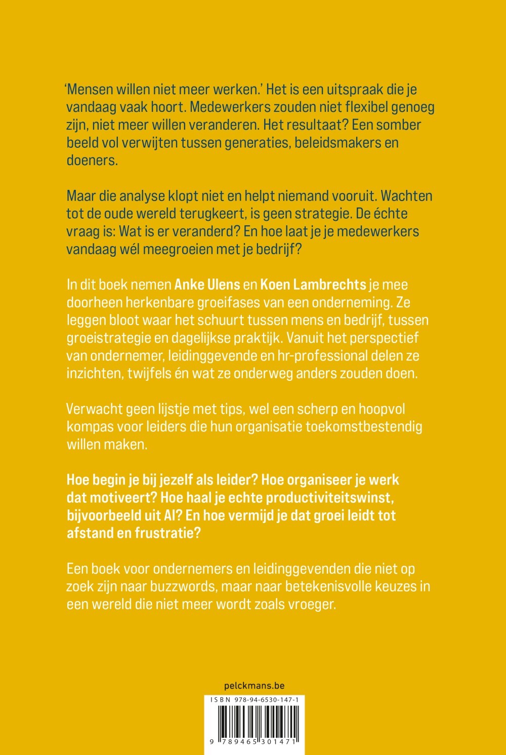 De meeste mensen willen werken