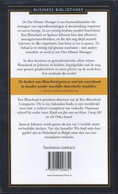 De nieuwe one minute manager