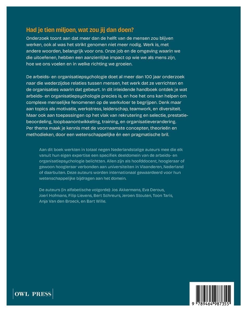 De psychologie van werk en organisaties