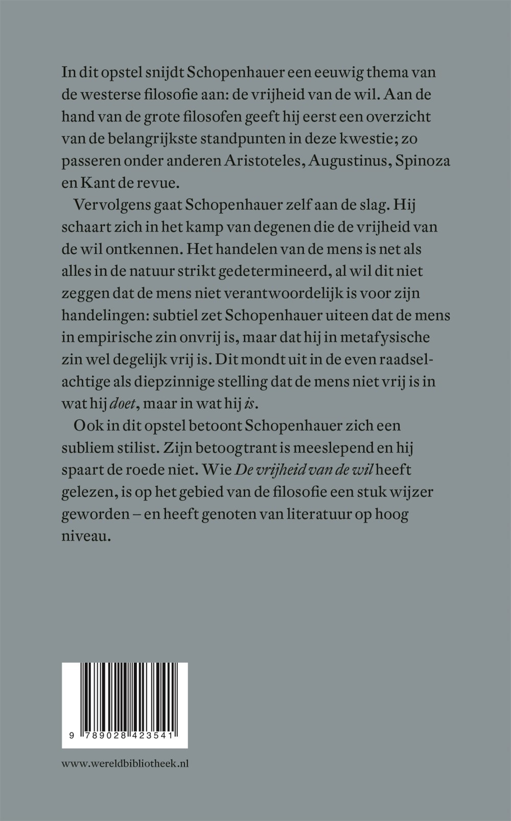 De vrijheid van de wil