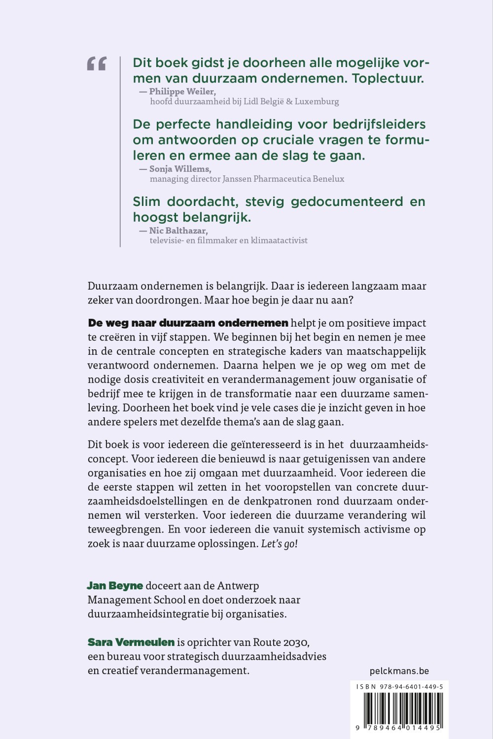 De weg naar duurzaam ondernemen