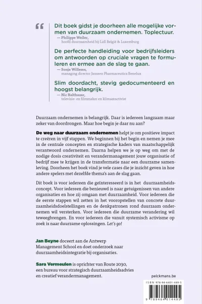 De weg naar duurzaam ondernemen