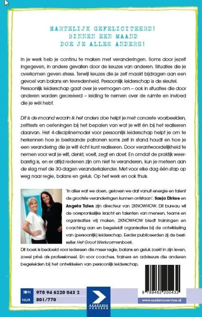 Dit is de maand waarin ik het anders doe