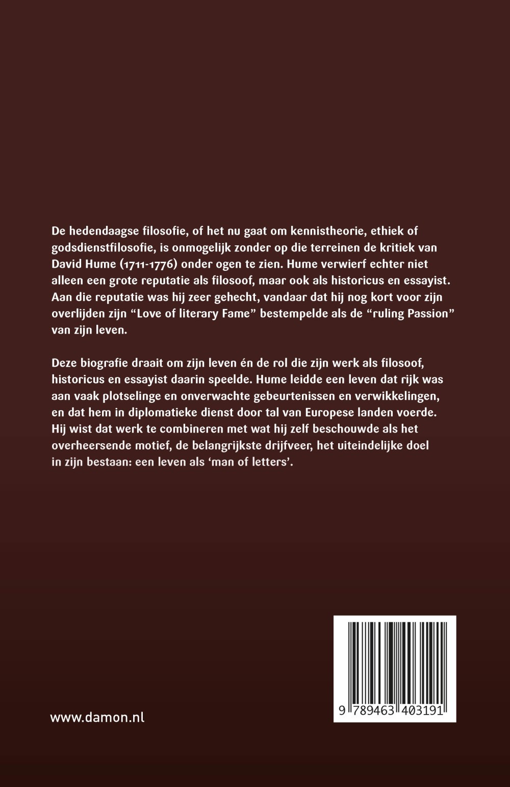 Een leven als 'man of letters'