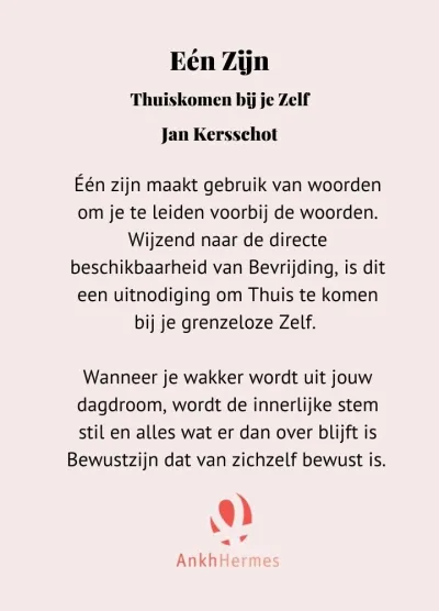Eén zijn