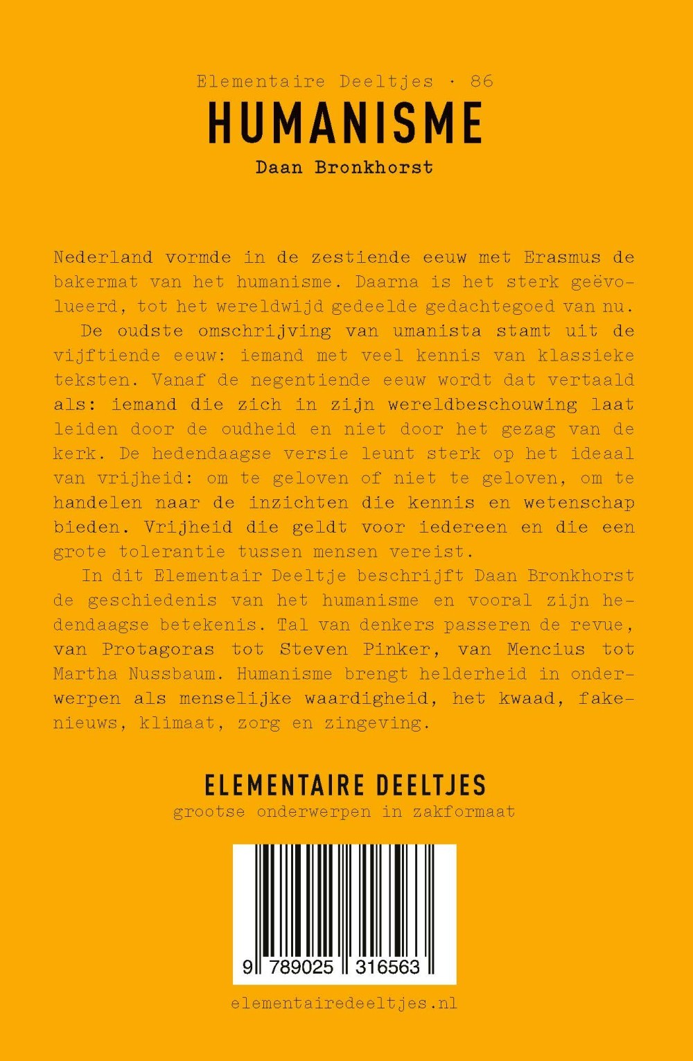 Elementaire Deeltjes 86 - Humanisme