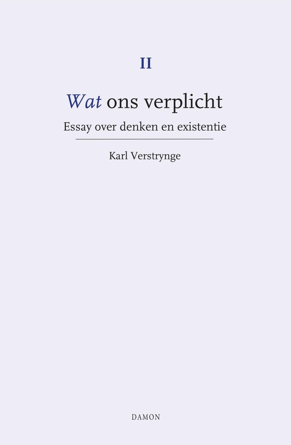 Essay over denken en existentie