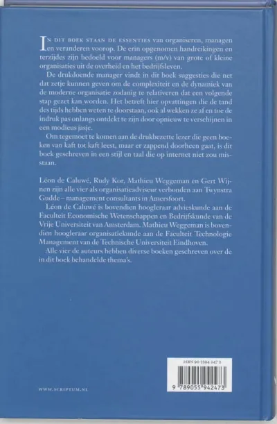 Essenties van organiseren, managen en veranderen