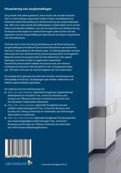 Financiering van zorginstellingen