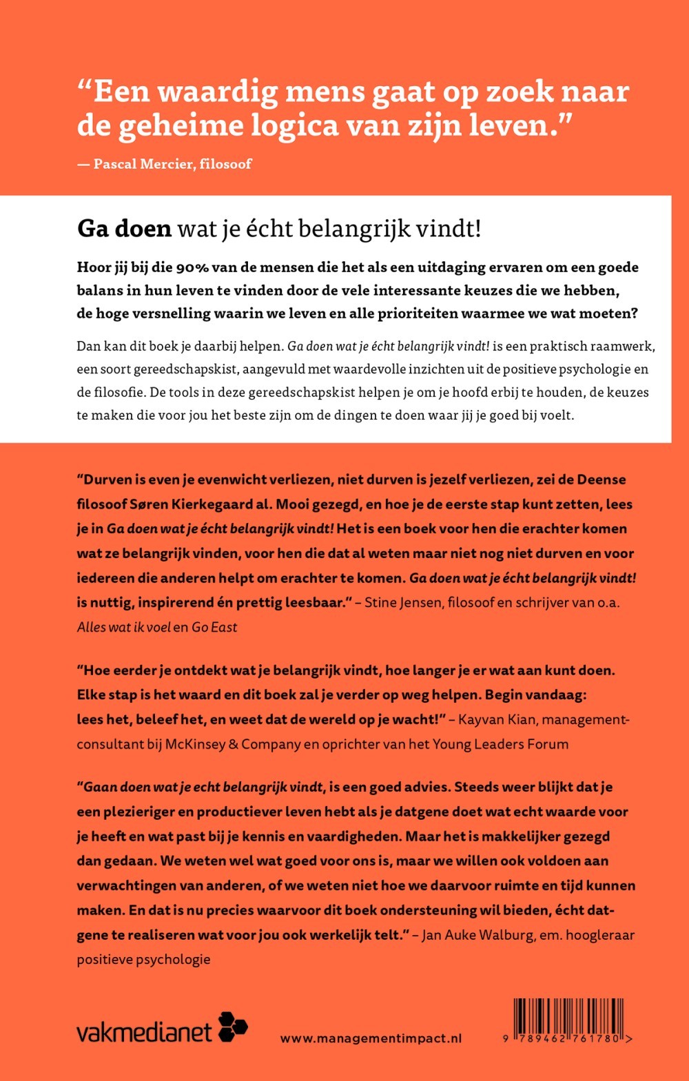 Ga doen wat je écht belangrijk vindt!