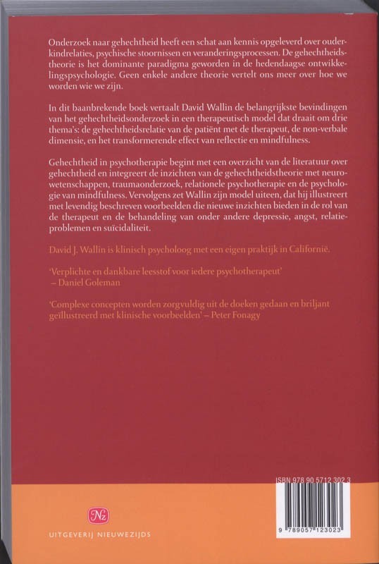 Gehechtheid in psychotherapie