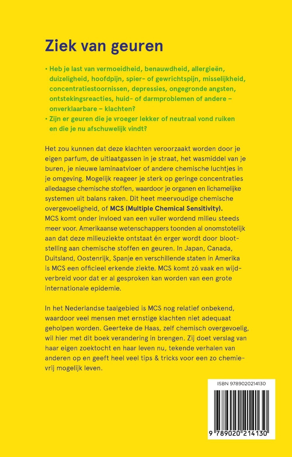 Geur- en chemicaliënovergevoeligheid
