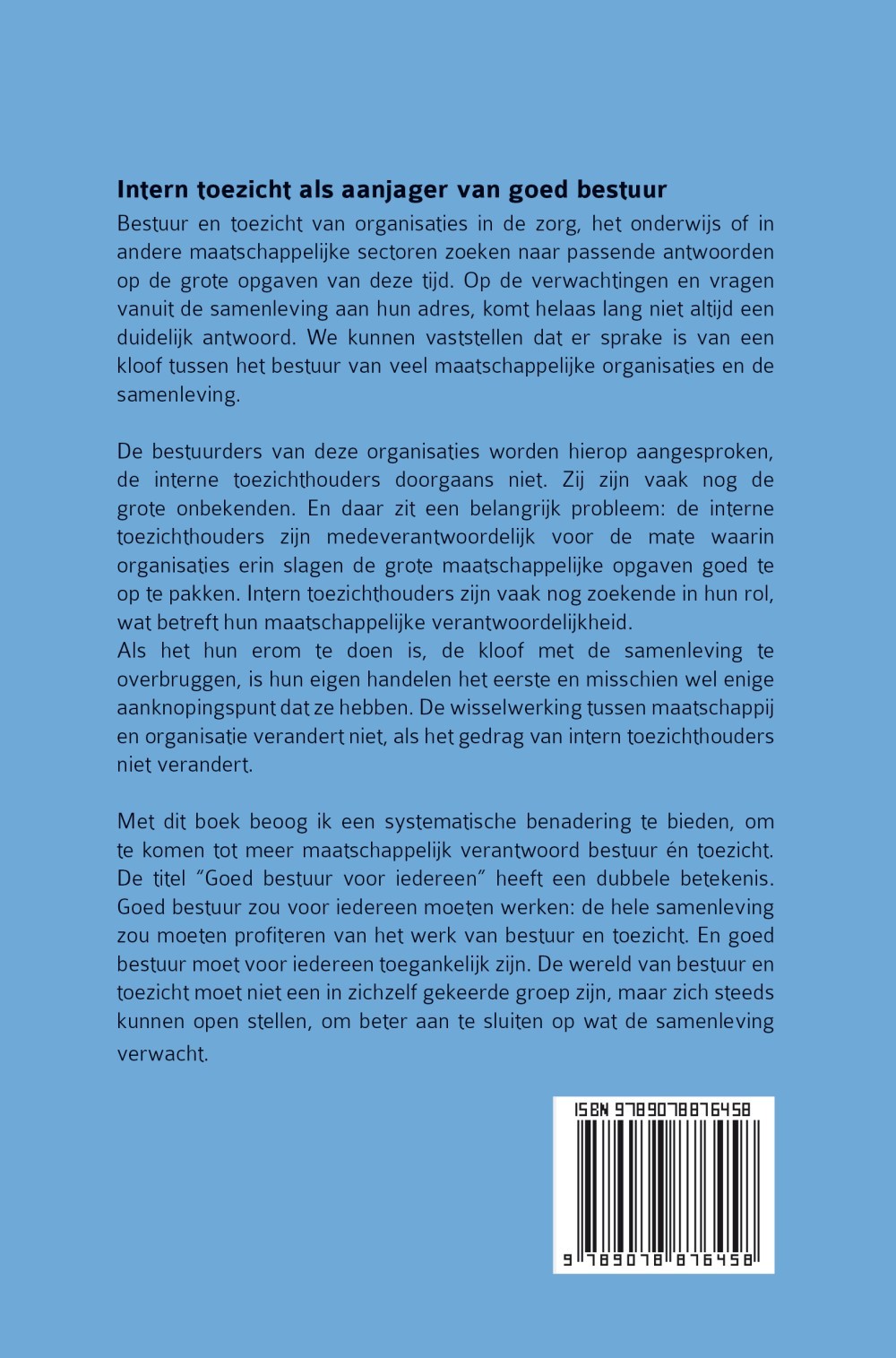 Goed bestuur voor iedereen