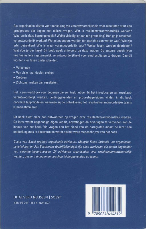 Groeien naar resultaatverantwoordelijk werken in de non-profitsector