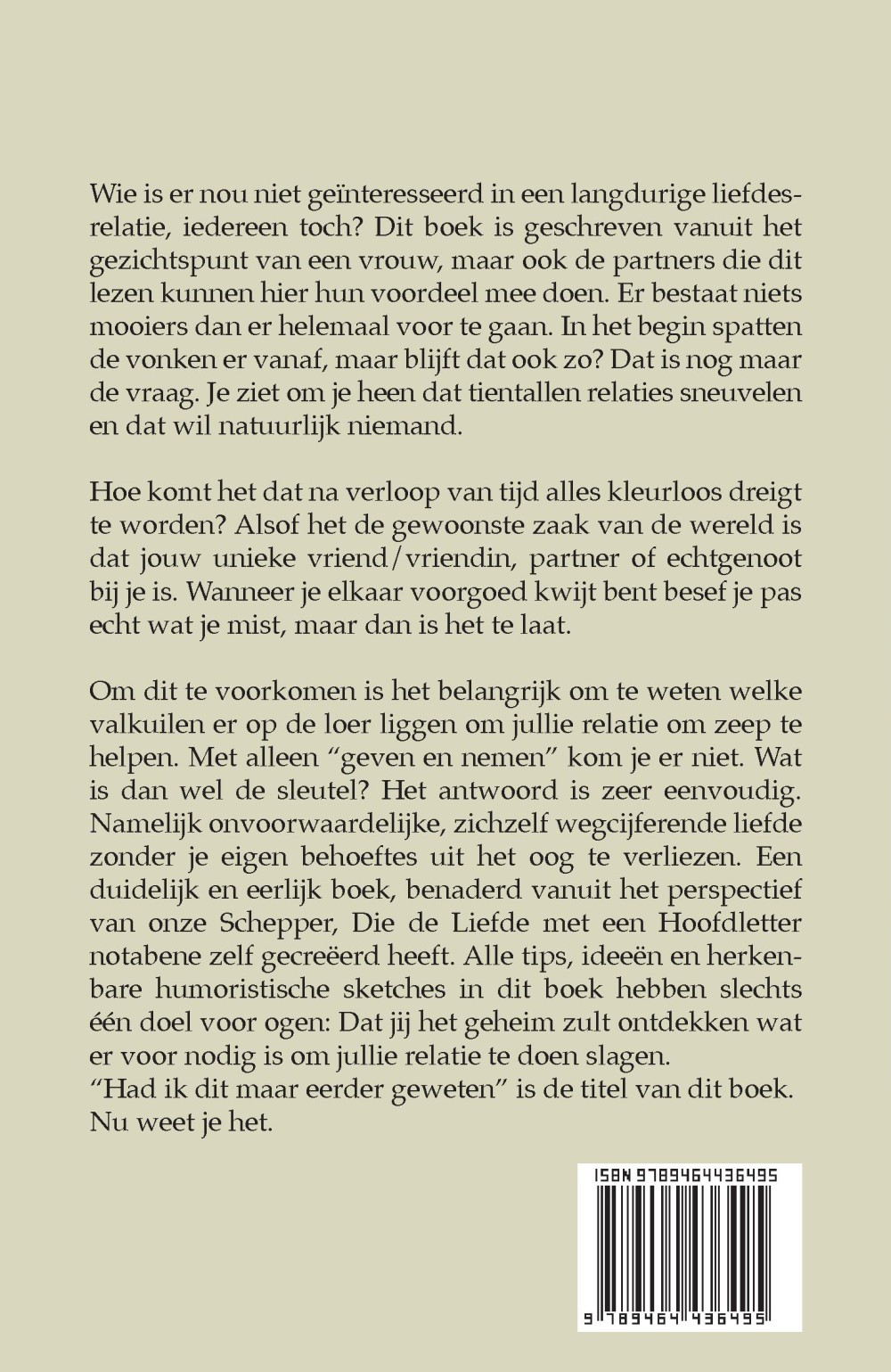 Had ik dit maar eerder geweten