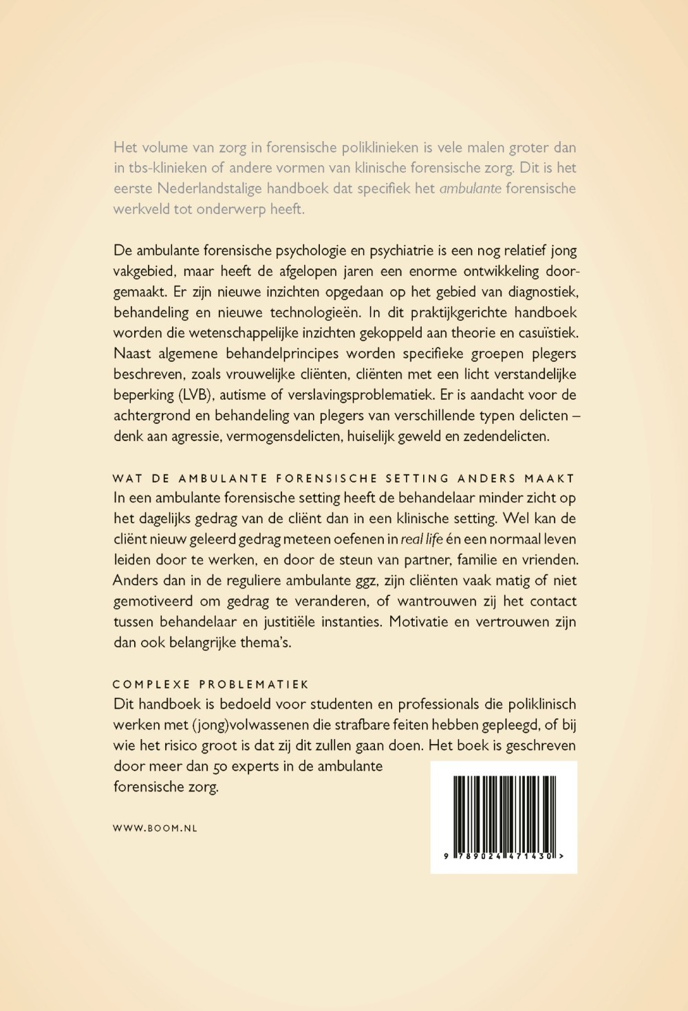 Handboek ambulante forensische psychologie & psychiatrie