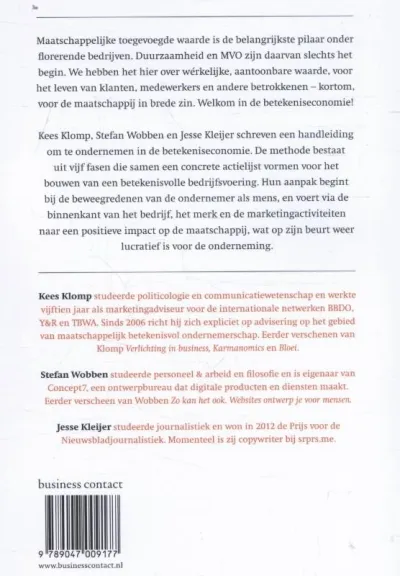Handboek betekenisvol ondernemen
