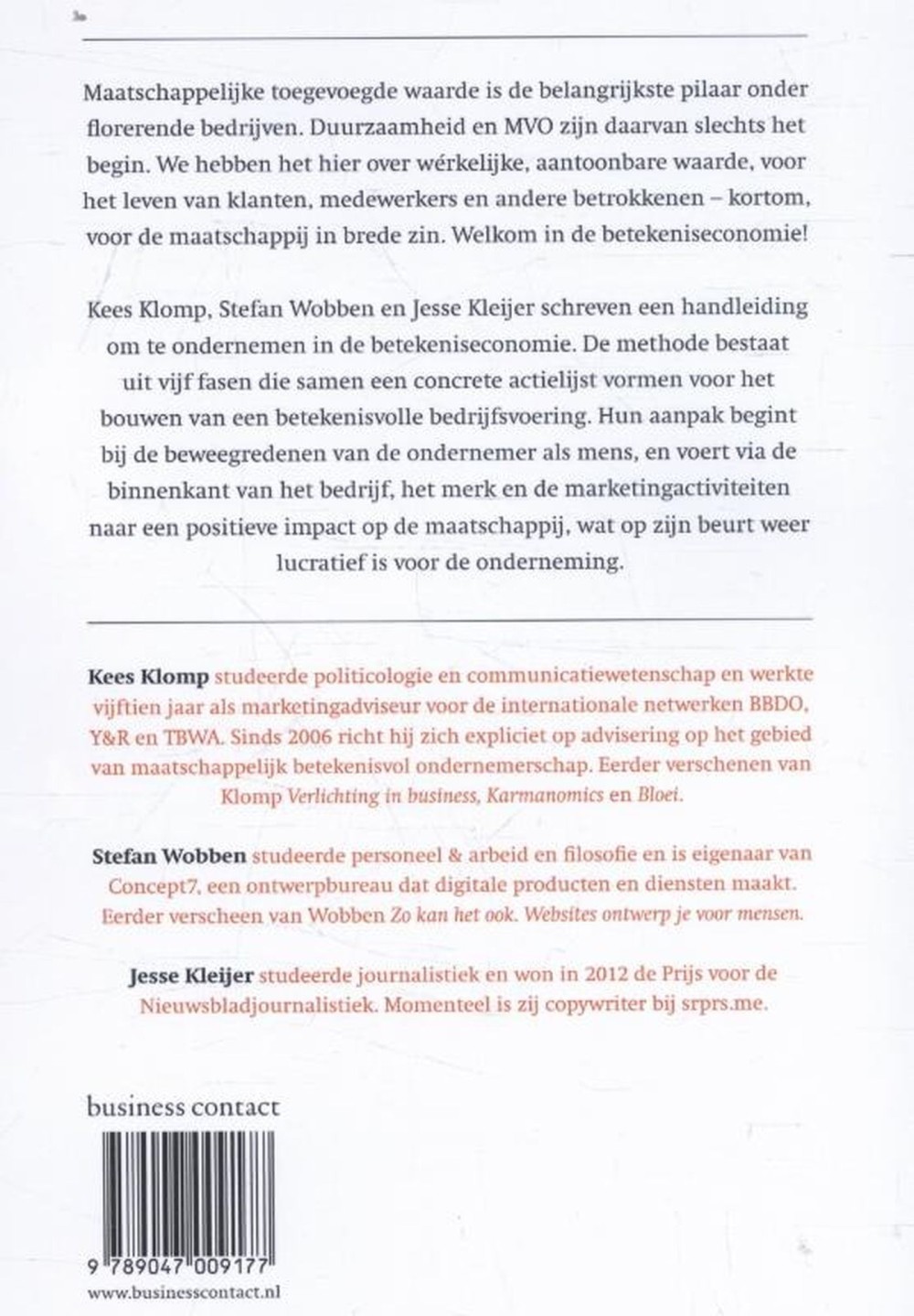 Handboek betekenisvol ondernemen