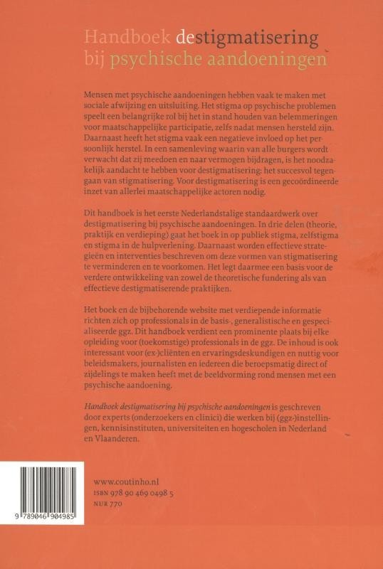 Handboek destigmatisering bij psychische aandoeningen