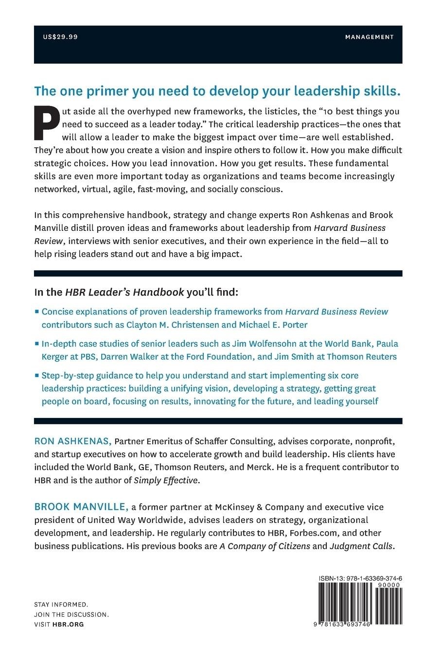Harvard Business Review Leader's Handbook