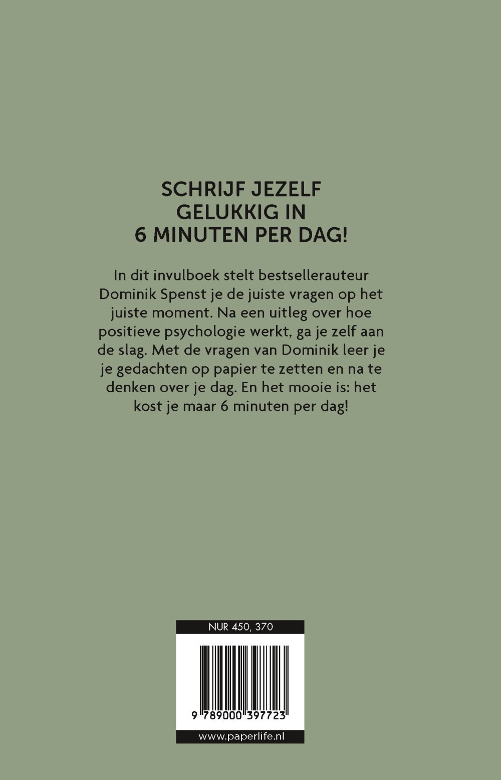 Het 6 minuten dagboek - groene editie
