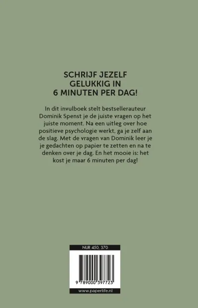Het 6 minuten dagboek - groene editie