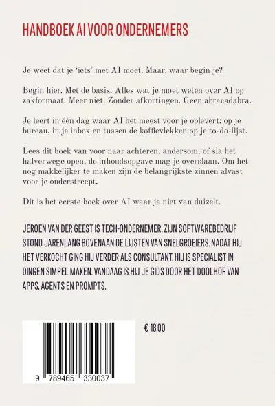 Het eerste Handboek AI voor ondernemers