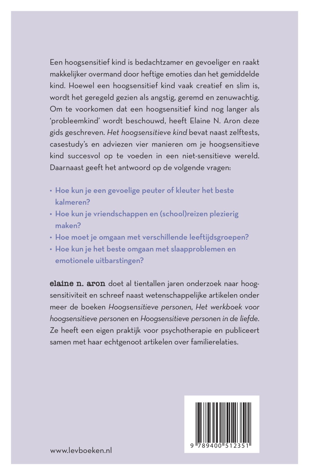 Het hoogsensitieve kind